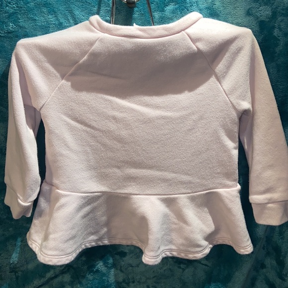 BUNDLE DISCOUNTS! 18-24mo light Pink Baby Gap Mermaid Peplum Sweater Shirt Girls - Picture 8 of 9